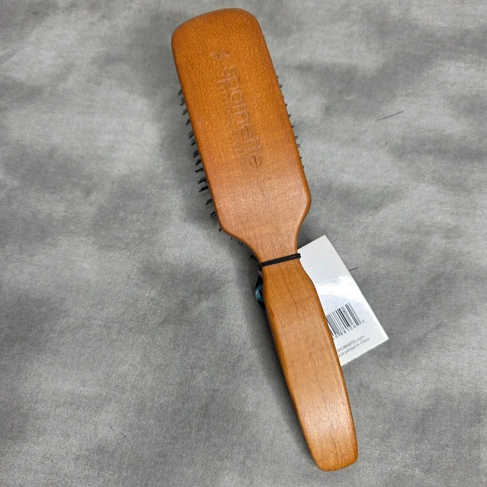 Spornette B-6 Bolero Styling Brush Soft Nylon Bristles Wood Brush